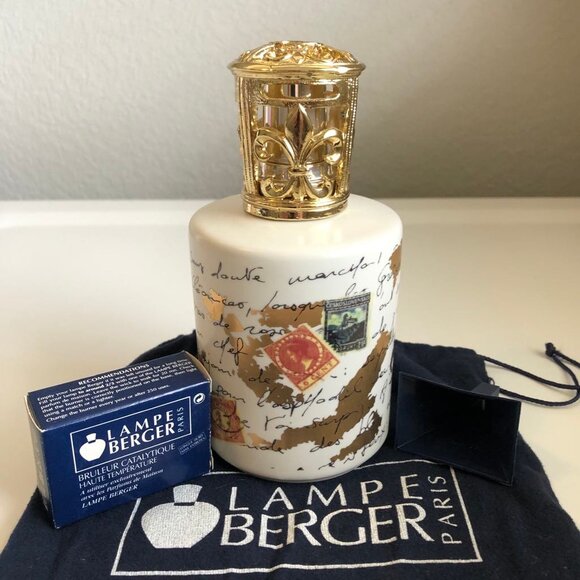 NWT LAMPE BERGER Paris Porcelain Fragrance Lamp Ltd Ed POEM by Stephano Poletti - Picture 2 of 6